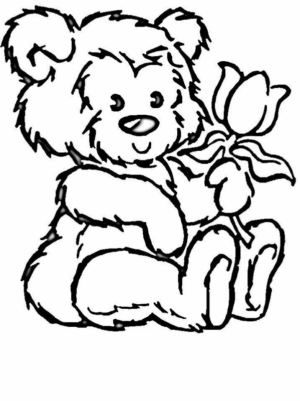 Disegno di orso da stampare e colorare 98