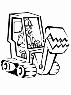 Disegno di mezzo da lavoro da stampare e colorare 78 Disegno di mezzo da lavoro da stampare e colorare 78