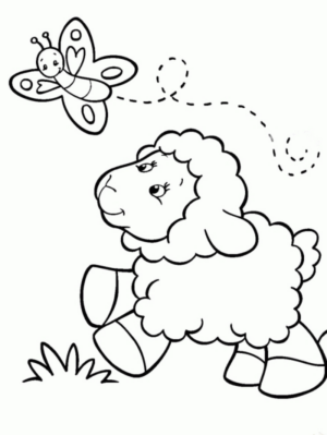 Disegno di pecora da stampare e colorare 35