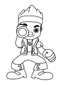 Disegno di pirata da stampare e colorare 5