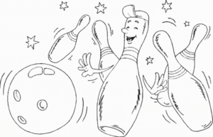 Disegno di bowling da stampare e colorare 7