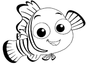 Disegno di pesce da stampare e colorare 151