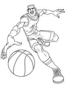 Disegno di basket da stampare e colorare 6