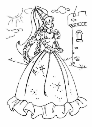 Disegno di Tutte le principesse Disney da stampare e colorare 100