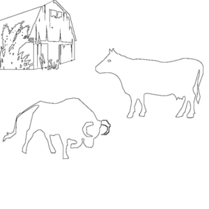 Disegno di mucca da stampare e colorare 34