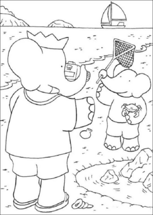 Disegno di Barbapap da stampare e colorare 2