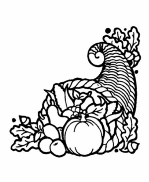 Disegno di cesto di frutta da stampare e colorare 48