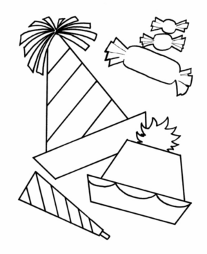 Disegno di compleanno da stampare e colorare 201