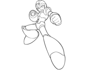 Disegno di Mega Man da stampare e colorare 4