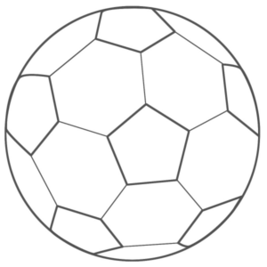 Disegno di pallone da stampare e colorare 7