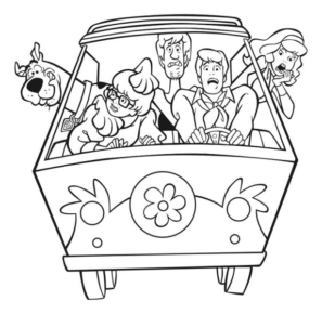 Disegno di Scooby Doo da stampare e colorare 98