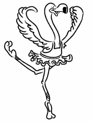 Disegno di danza da stampare e colorare 16
