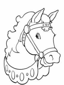 Disegno di cavallo da stampare e colorare 232