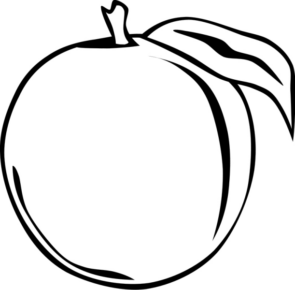 Disegno di mela da stampare e colorare 2