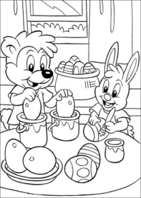 Disegno di uovo di Pasqua da stampare e colorare 141