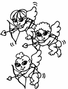Disegno di Cupido da stampare e colorare 17