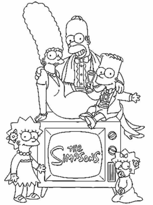 Disegno di I Simpson da stampare e colorare 91