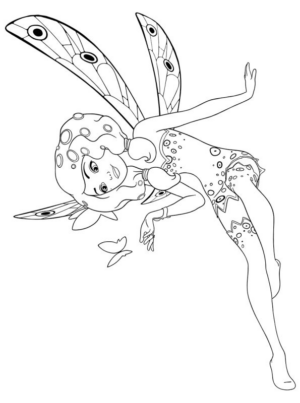 Disegno di fata da stampare e colorare 2