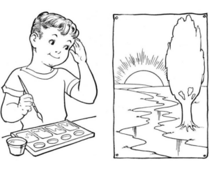 Disegno di bambino da stampare e colorare 222