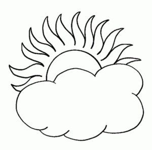 Disegno di nuvola da stampare e colorare 25