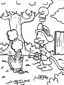 Disegno di pompiere da stampare e colorare 13