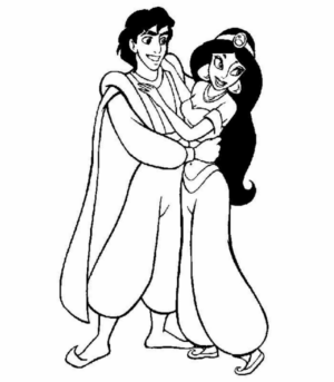 Disegno di Aladdin da stampare e colorare 108