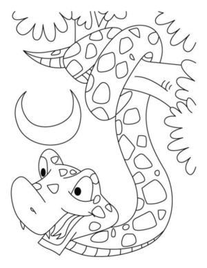Disegno di serpente da stampare e colorare 30