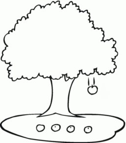 Disegno di albero da frutta da stampare e colorare 18