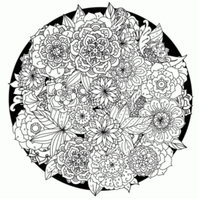 Disegno di mandala da stampare e colorare 1368