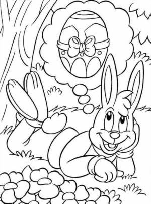Disegno di uovo di Pasqua da stampare e colorare 259
