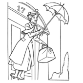 Disegni di Mary Poppins da colorare