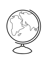 Disegni di Mappamondo da colorare