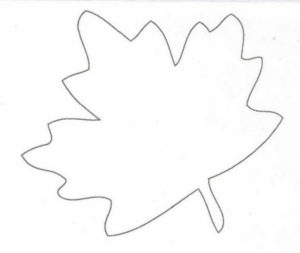 Disegno di foglia da stampare e colorare 31