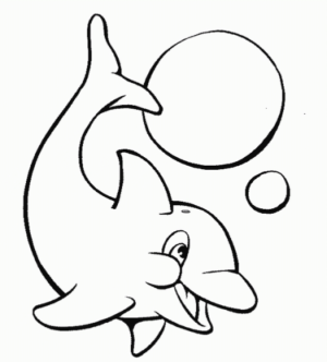 Disegno di delfino da stampare e colorare 16