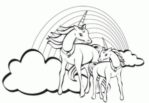 Disegno di unicorno da stampare e colorare 32