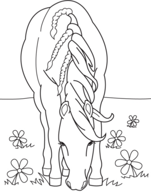 Disegno di cavallo da stampare e colorare 23