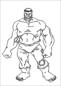 Disegno di Hulk da stampare e colorare 12