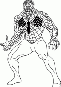 Disegno di Spiderman da stampare e colorare 10