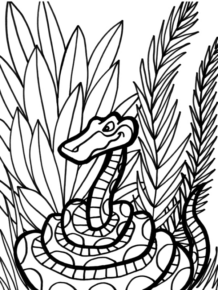 Disegno di serpente da stampare e colorare 26