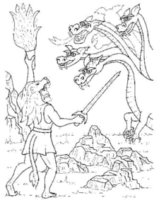 Disegno di dragone da stampare e colorare 133