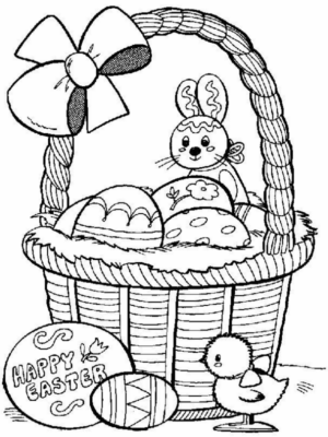 Disegno di uovo di Pasqua da stampare e colorare 196