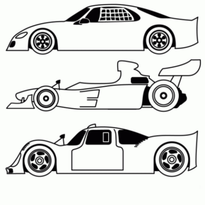 Disegno di automobile da stampare e colorare 242