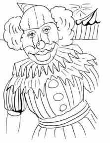 Disegno di clown da stampare e colorare 28