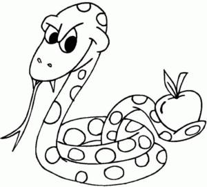 Disegno di serpente da stampare e colorare 36