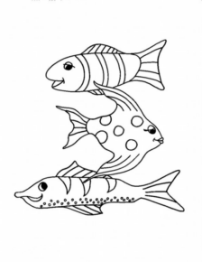 Disegno di pesce da stampare e colorare 247