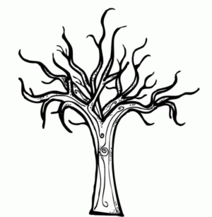 Disegno di albero da stampare e colorare 83