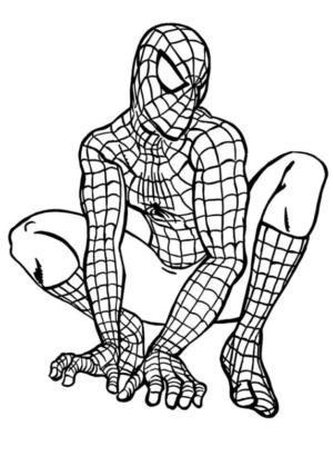 Disegno di Spiderman da stampare e colorare 105