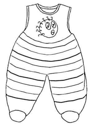 Disegno di vestito da donna da stampare e colorare 4