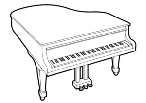 Disegno di strumento musicale da stampare e colorare 20