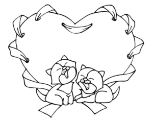 Disegno di San Valentino da stampare e colorare 29